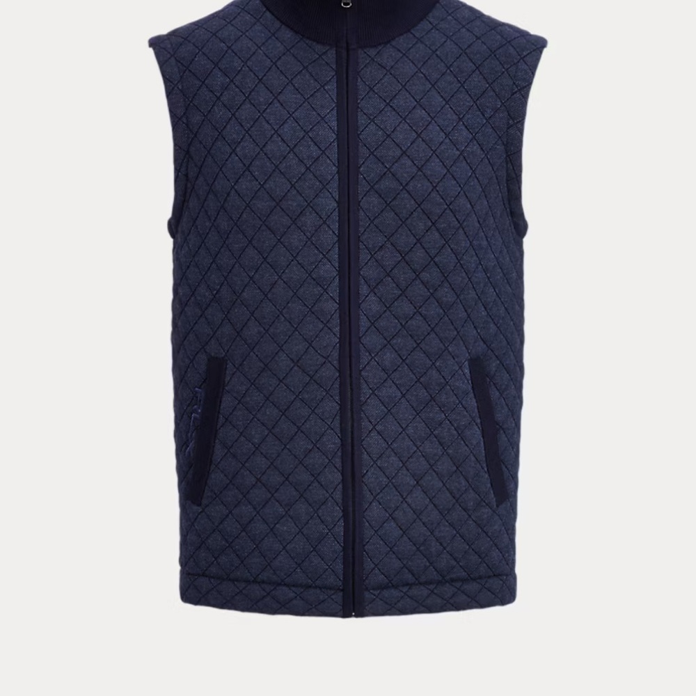 NWT Ralph Lauren Men's Quilted Navy Vest